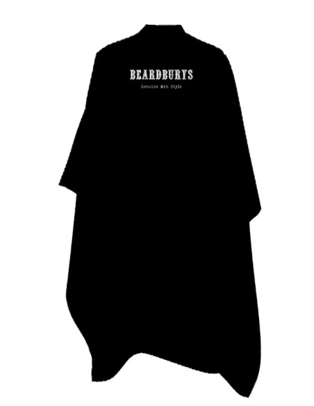 Capa negra de Corte para Barbería Beardburys