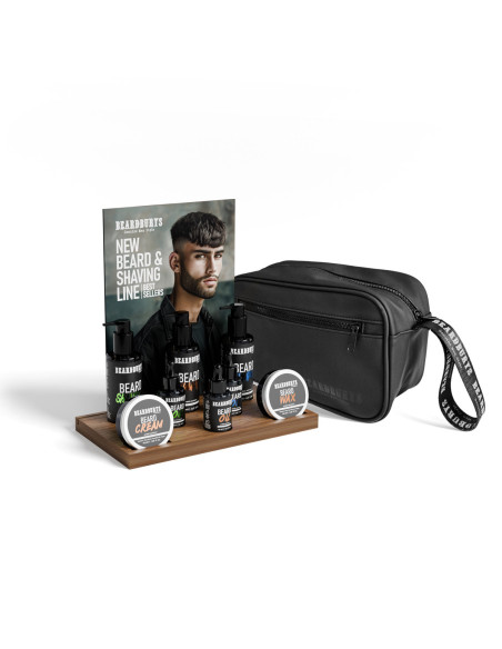 Kit Barbería Profesional Cuidado de Barba y Afeitado Black Edition Beardburys