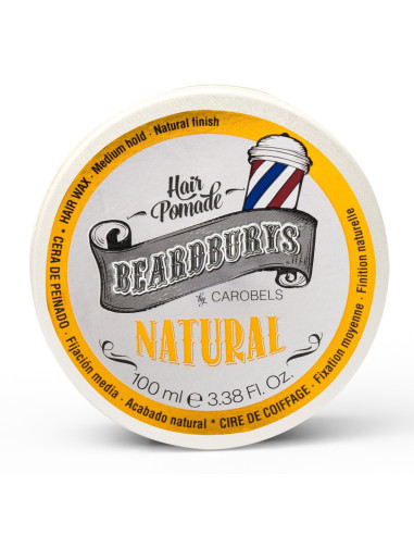 Cera para el Pelo Beardburys Natural – Fijación Media