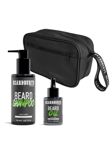 Kit Champú y Aceite de Barba Mystic Spirit + Neceser