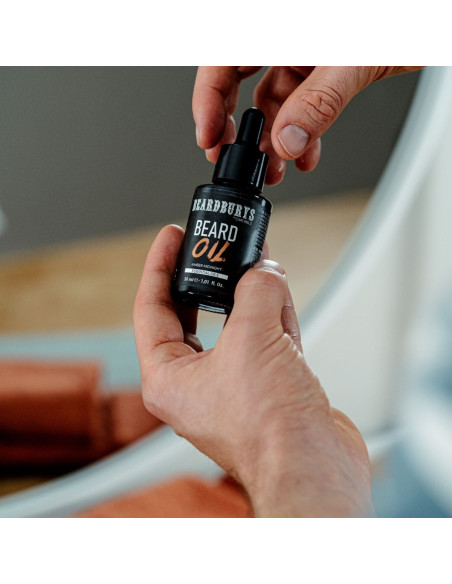 Beard Oil with Essential Oils Amber Midnight Beardburys