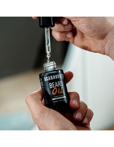 Beard Oil with Essential Oils Amber Midnight Beardburys