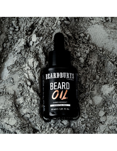 Beard Oil with Essential Oils Amber Midnight Beardburys
