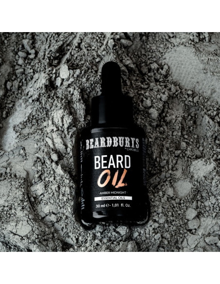 Olio per Barba con Oli Essenziali Amber Midnight Beardburys