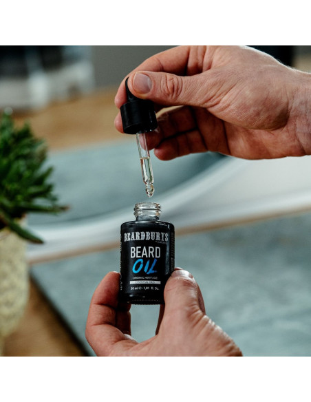 Aceite de Barba con Aceites Esenciales Original Heritage Beardburys