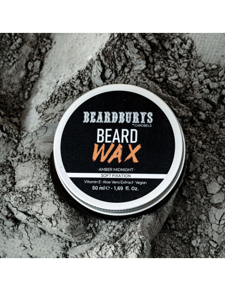 Cera para la Barba Fijación Suave Amber Midnight Beardburys