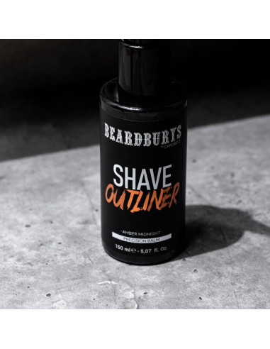 Gel de Afeitado de Precisión Outliner Amber Midnight Beardburys 150ml