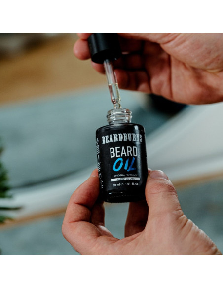 Kit Shampoo e Olio da Barba Original Heritage + Beauty Case Edizione Nera