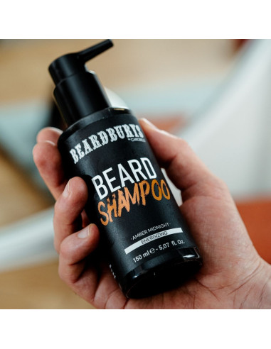 Amber Midnight Beard Shampoo & Oil Kit + Toiletry Bag