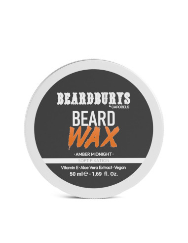 Beard Wax Soft Hold Amber Midnight Beardburys