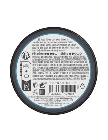 Pasta Fibrosa per Capelli Beardburys Fiber-Flex