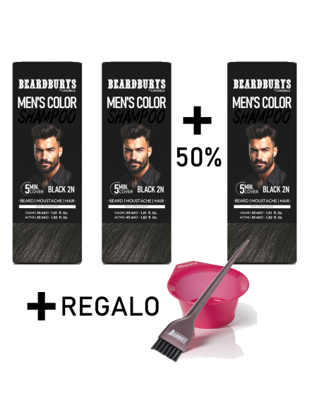 Promo Champú de Color Beardburys | 3ª unidad al -50% + Bowl y Paletina GRATIS