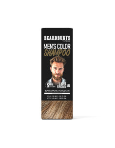 Champú de Color - Tinte para Barba y Bigote 5N Castaño Claro 2