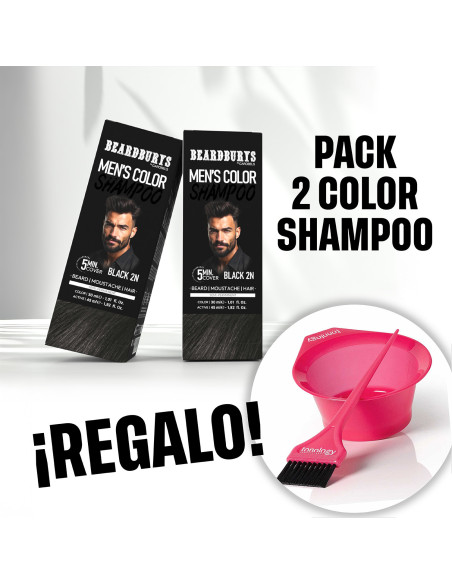 Beardburys Color Shampoo Promo: 2 Dyes + FREE Bowl & Brush