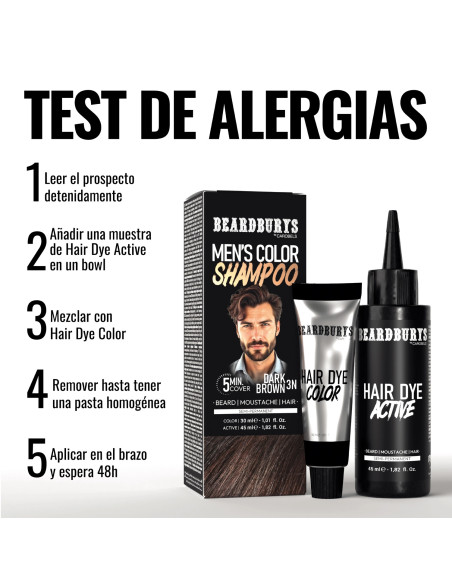 Tinta Barba 3N Castano Scuro | Shampoo Colorante | Beardburys