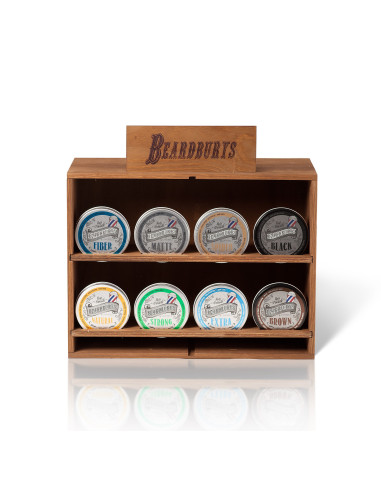 Expositor de Barberia de Madera | Beardburys