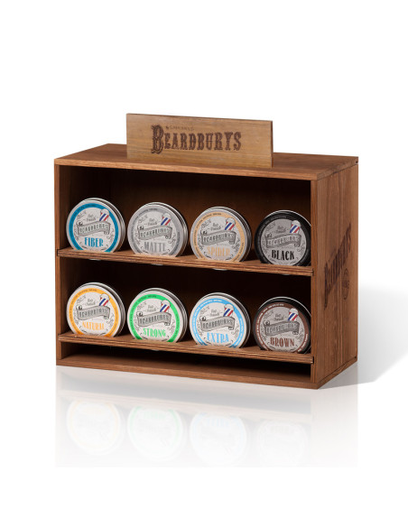 Modulo Espositore in Legno Impilabile Beardburys | Combinabile in Orizzontale e Verticale