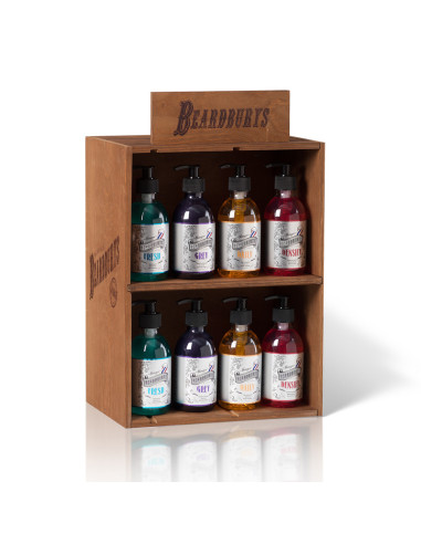 Expositor de Barberia de Madera | Beardburys