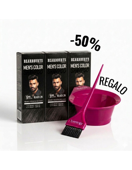 Promo Champú de Color Beardburys | 3ª unidad al -50% + Bowl y Paletina GRATIS
