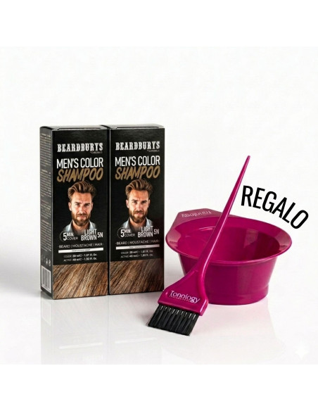 Beardburys Color Shampoo Promo: 2 Dyes + FREE Bowl & Brush