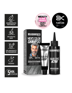 Tinta Barba 9G Grigio | Shampoo Colorante Naturale | Beardburys