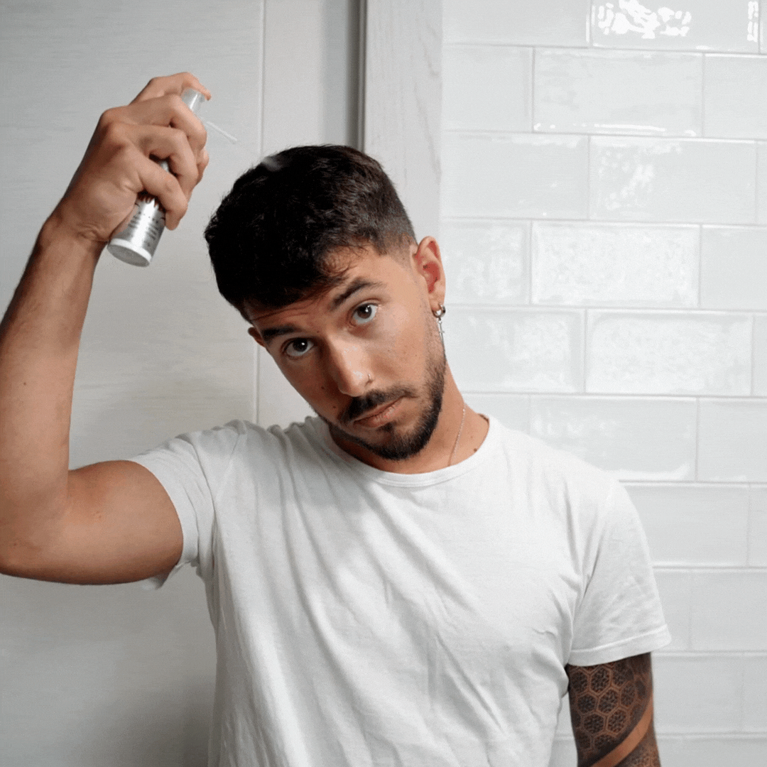 hover, polvo volumen, polvo de peinado, polvo voluminizador, peinado hombre